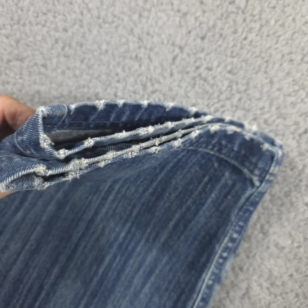 VTG Fubu‎ Mens Carpenter Jeans 34x34 Blue Denim Wide Leg Street Wear Skate Baggy